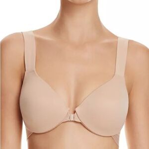 Spanx Underwire Bra Front Close Brallelujah Full Coverage 30011R Rose 32D NEW